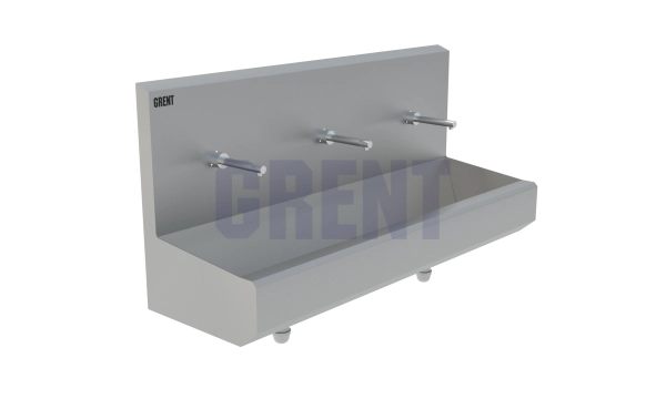 Умывальник 3-секционный подвесной GRENT-P-03