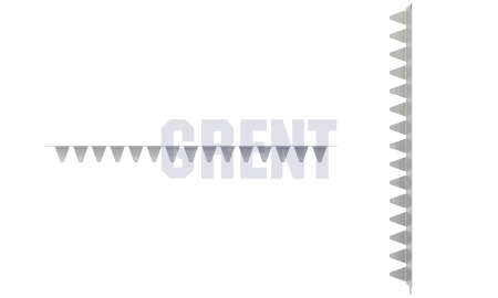 Бордюр стальной GRENT BR L-образный 1200*110, 1,5, нержавеющий