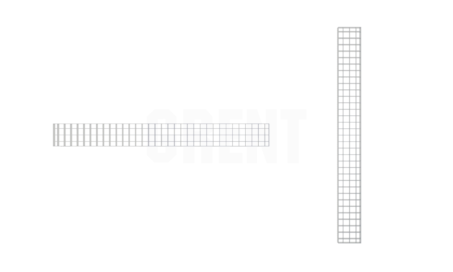 Решетка ячеистая из нержавеющей стали GRENT S 250 ПС