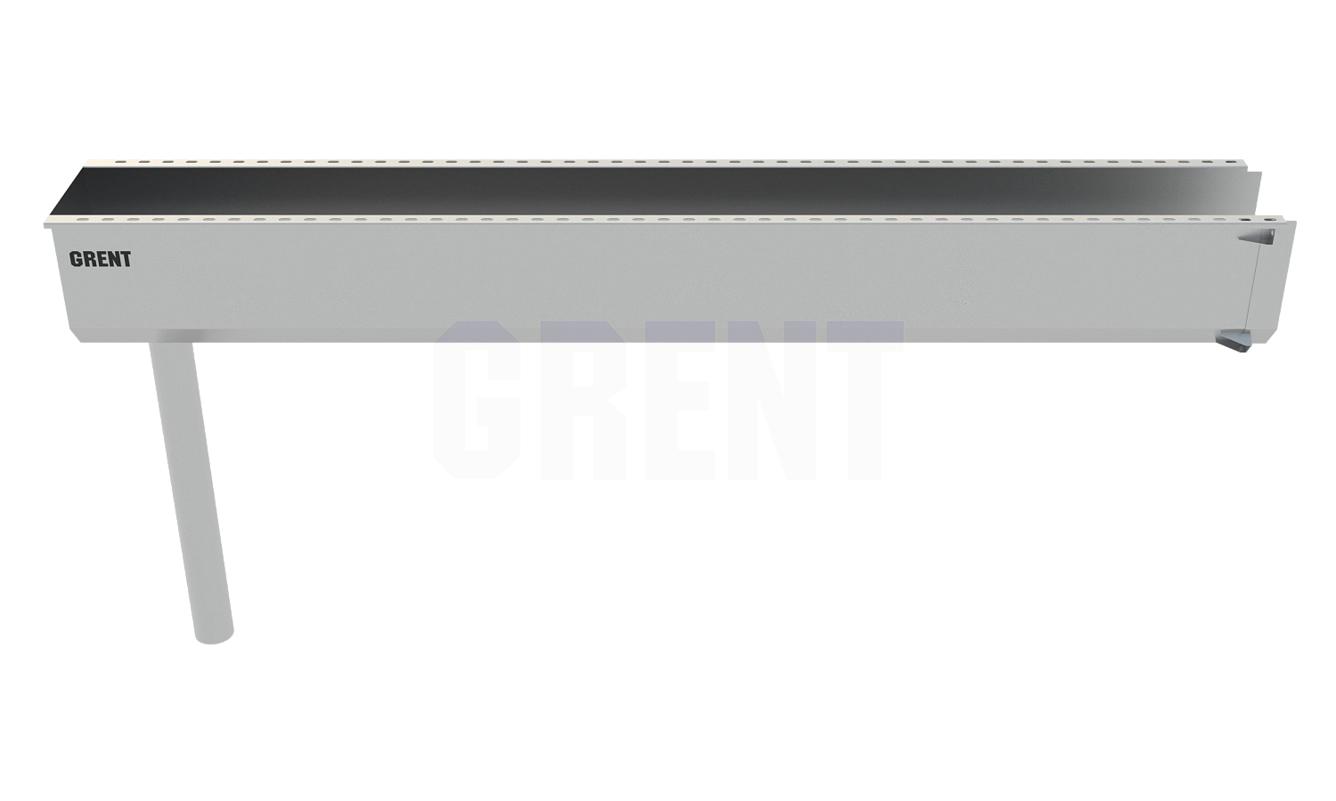 Лоток водоотводный мостовой GRENT MosT подвесной 150 выпускной торцевой
