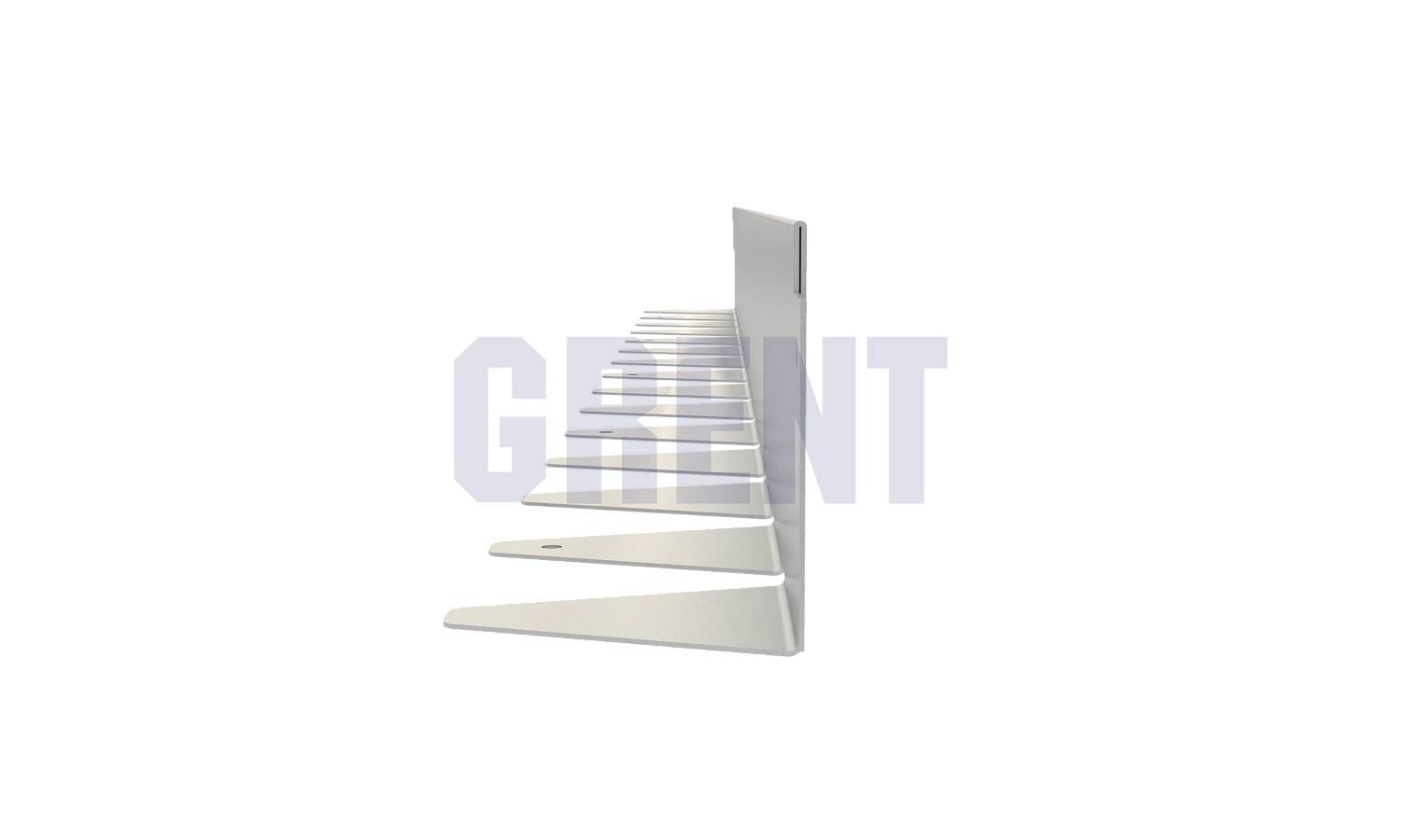 Бордюр стальной GRENT BR L-образный 2400*80, 1,5, оцинкованный