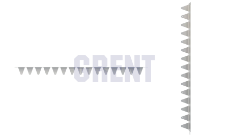 Бордюр стальной GRENT BR L-образный 2400*80, 1,5, оцинкованный