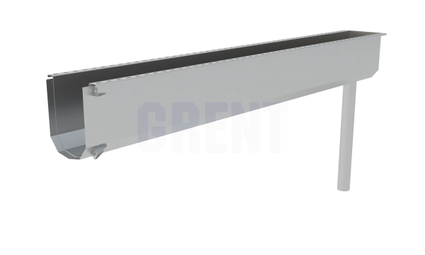 Лоток водоотводный мостовой GRENT MosT подвесной 400 выпускной торцевой