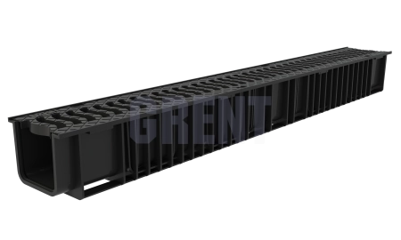 Лоток пластиковый GRENT PlasT EcoP DN100 H100 с решеткой пластиковой