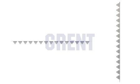 Бордюр стальной GRENT BR L-образный 2400*50, 1,5, оцинкованный