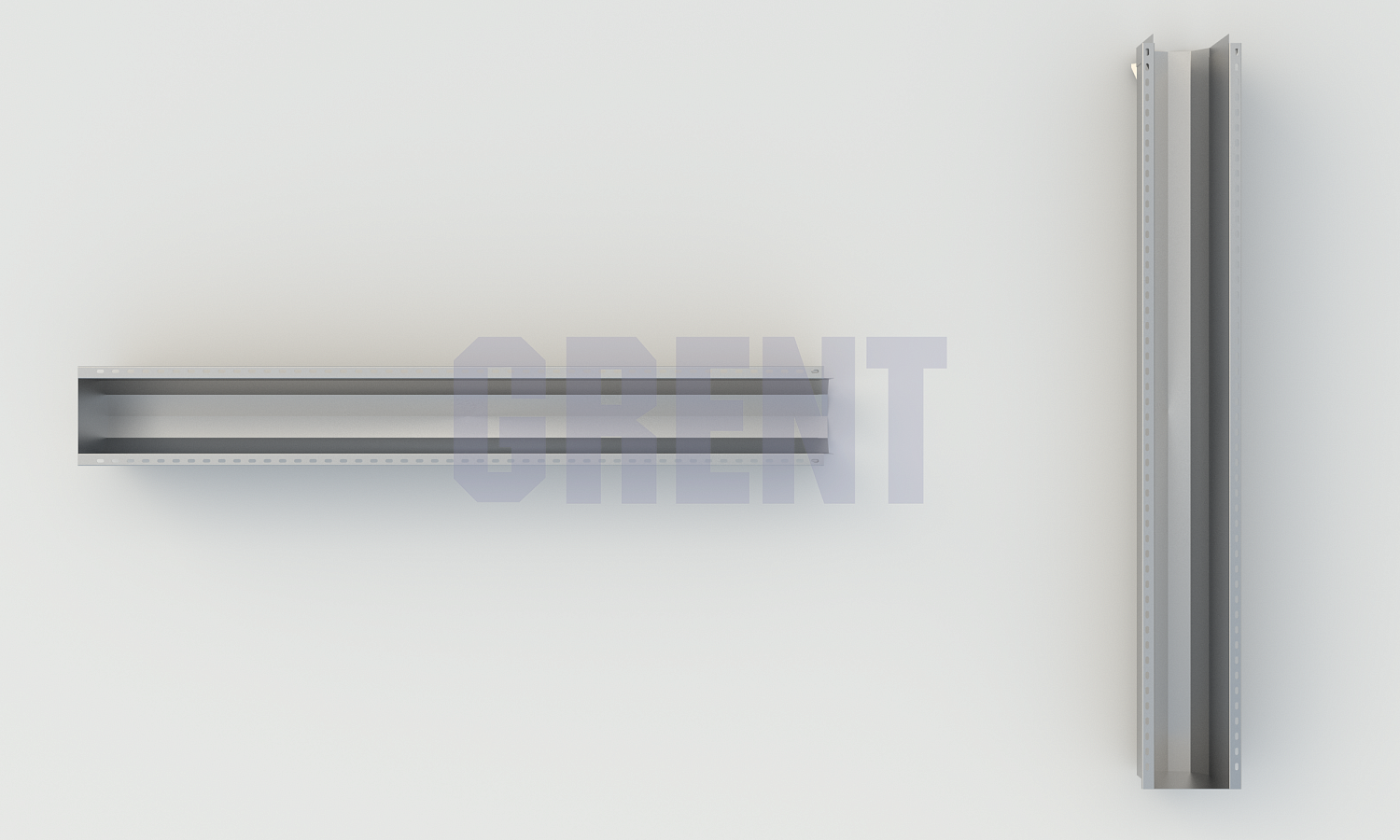 Лоток водоотводный мостовой GRENT MosT подвесной 150 торцевой