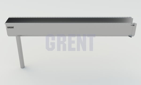 Лоток водоотводный мостовой GRENT MosT подвесной 150 выпускной торцевой