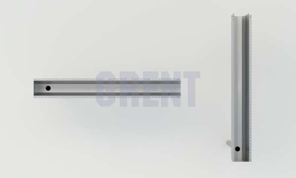 Лоток водоотводный мостовой GRENT MosT подвесной 150 выпускной торцевой