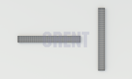 Решетка ячеистая из нержавеющей стали GRENT S 200 ПС 