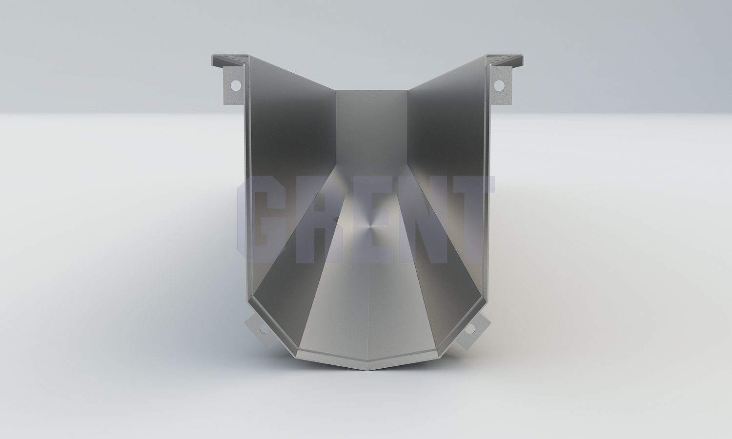 Лоток водоотводный мостовой GRENT MosT подвесной 150 торцевой